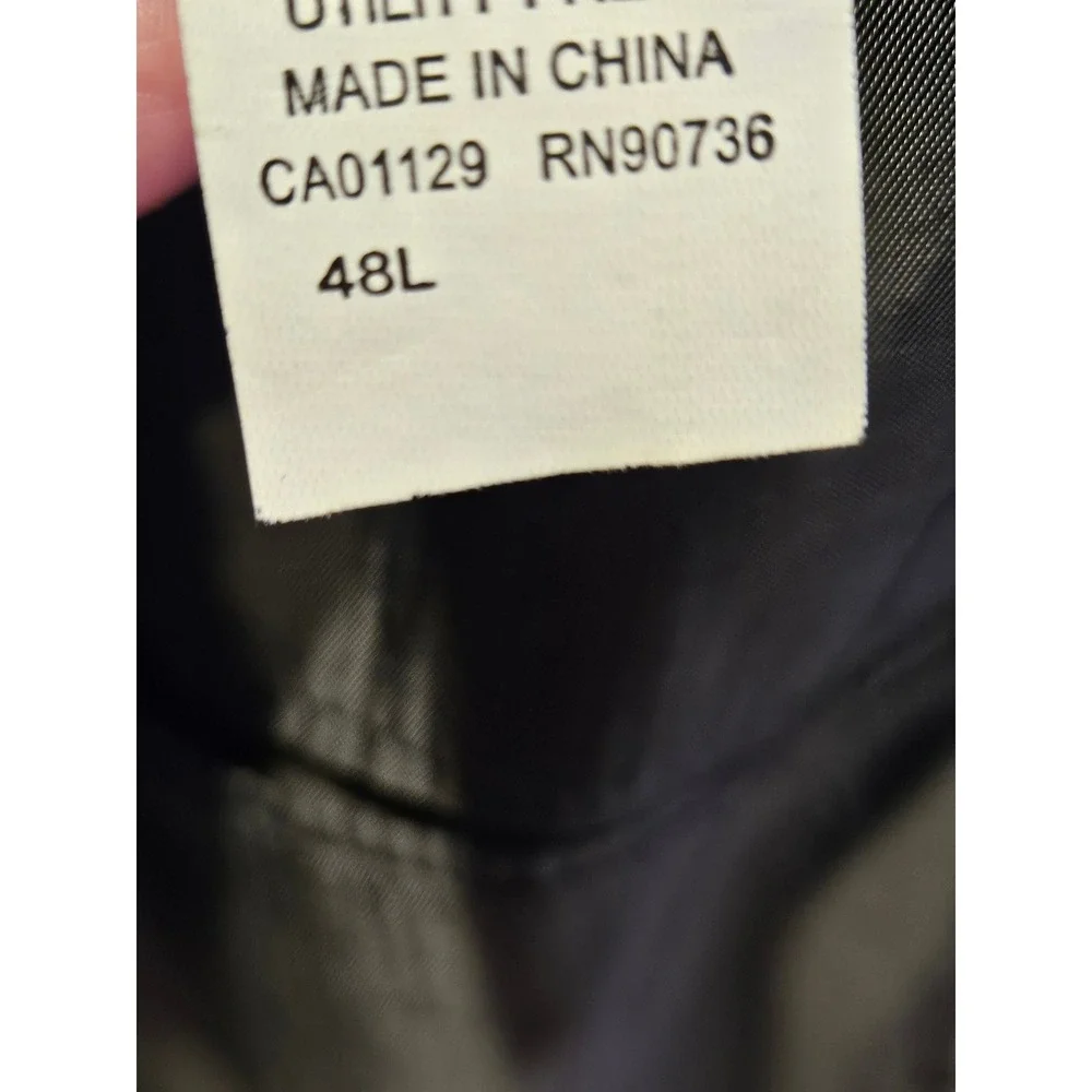 $450 Calvin‎ Klein Men's Dark Grey Slim Fit Stretch Sport Coat 100% Wool  h98